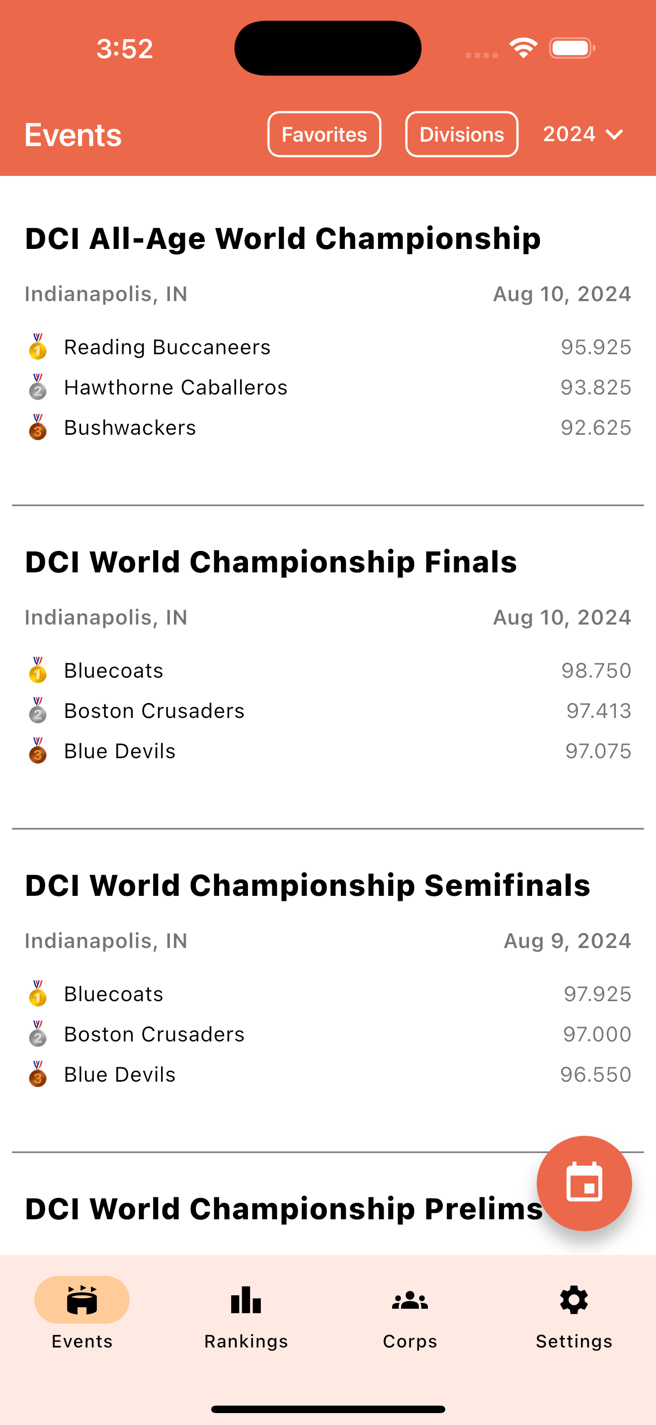 CorpsClash App Screenshot